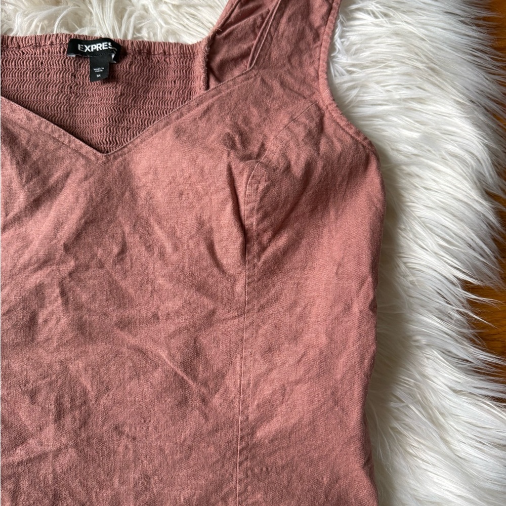 Express Linen-blend Tank Top - Picture 3 of 6